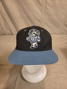 Zephyr UNC North Carolina Tar Heels Snapback Hat Dark Grey Blue Vintage